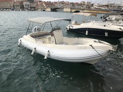 Exterior view of Scanner Envy 710, a RIB at Trogir, Croatia