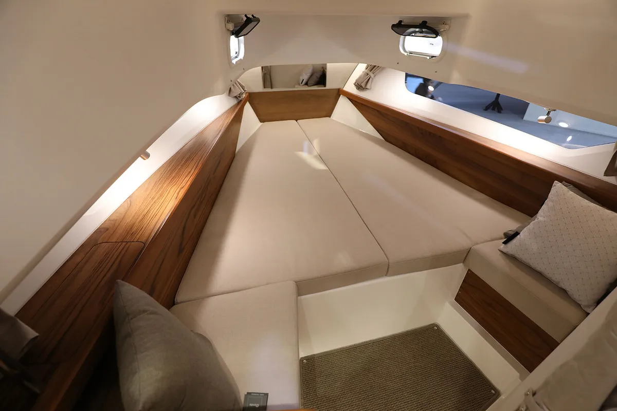 Cabin on Kali, a Nimbus T11 motorboat at Općina Sukošan, Croatia