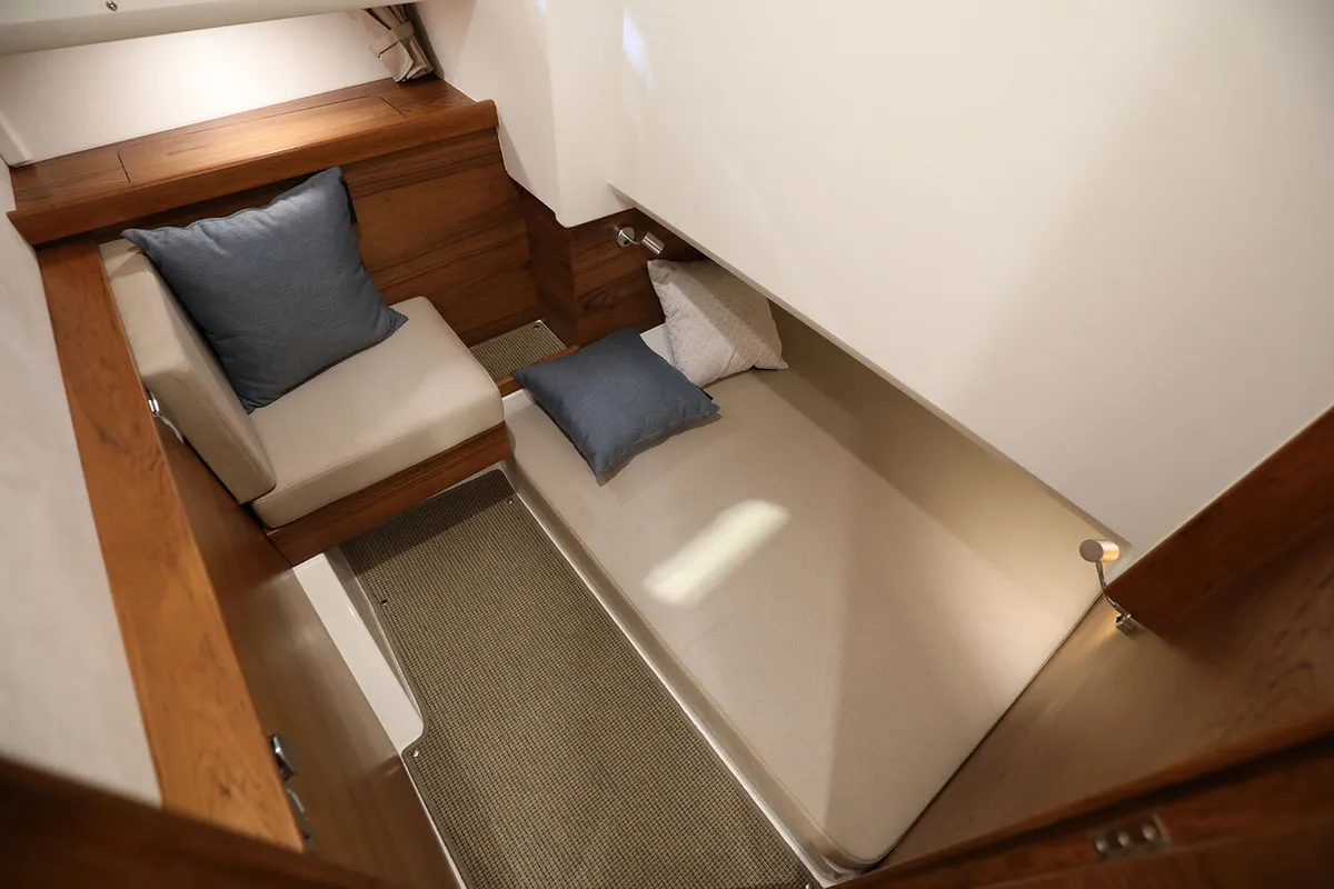 Cabin on Kali, a Nimbus T11 motorboat at Općina Sukošan, Croatia