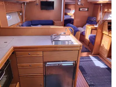 Comfort, a Bavaria 44 Vision sailboat at Bergen, Norway