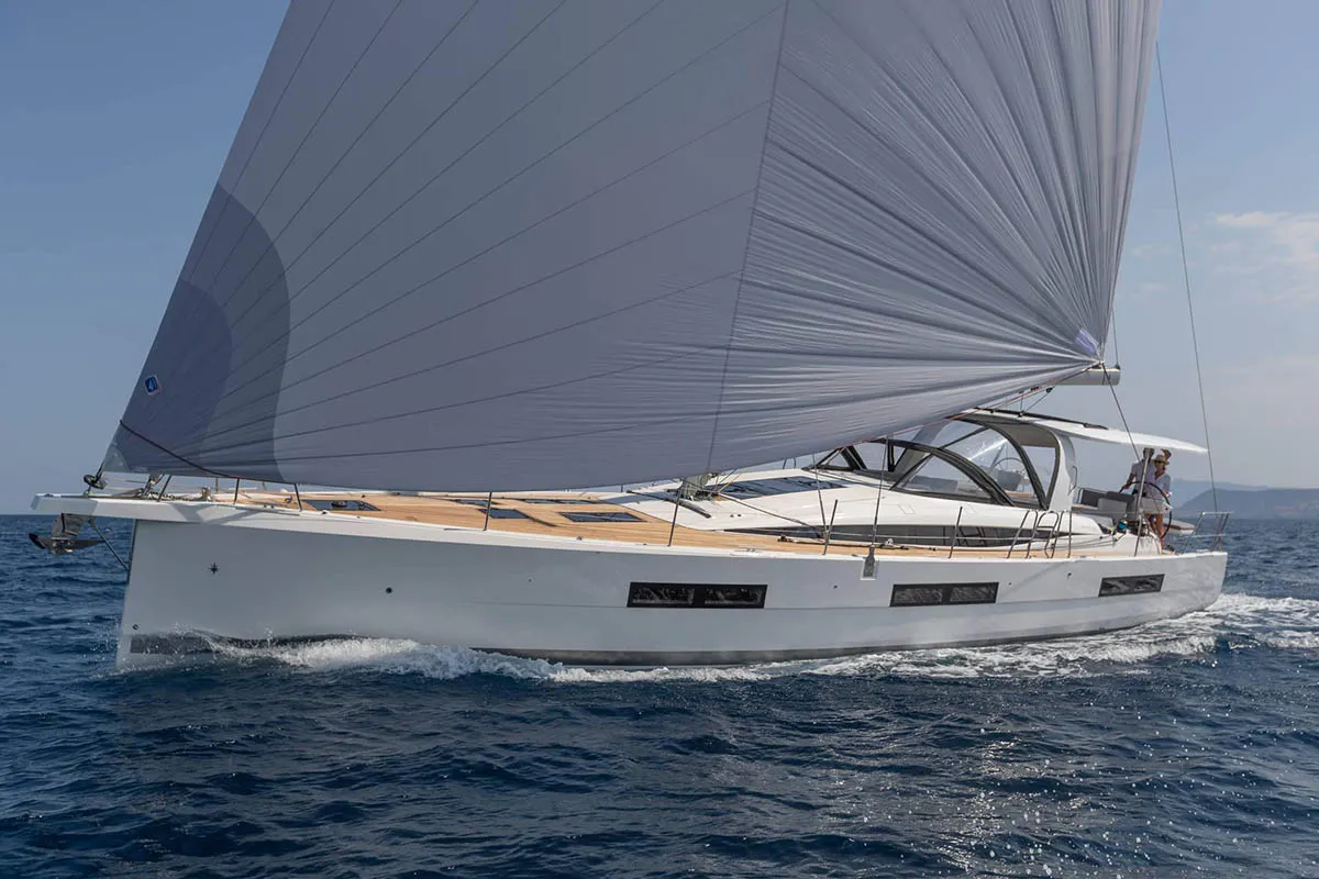 Lyra , a Jeanneau 60 sailboat at Athens, Greece