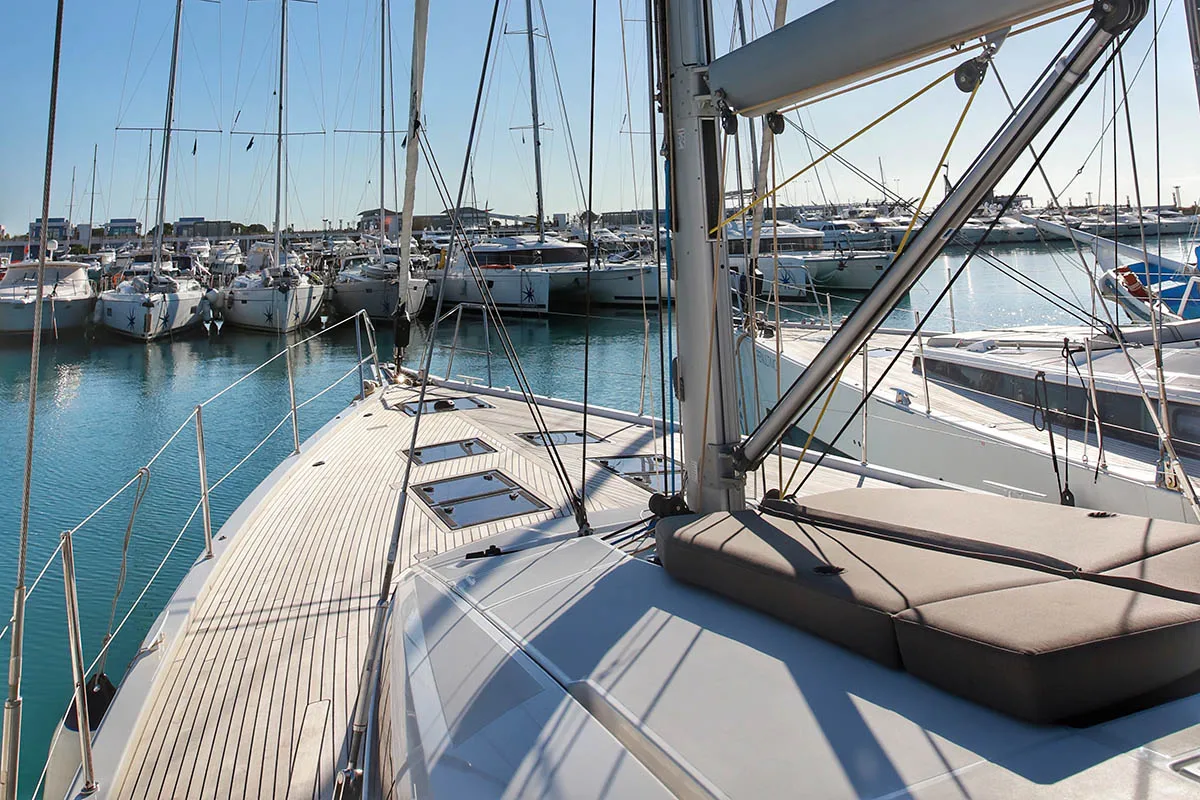 Lyra , a Jeanneau 60 sailboat at Athens, Greece