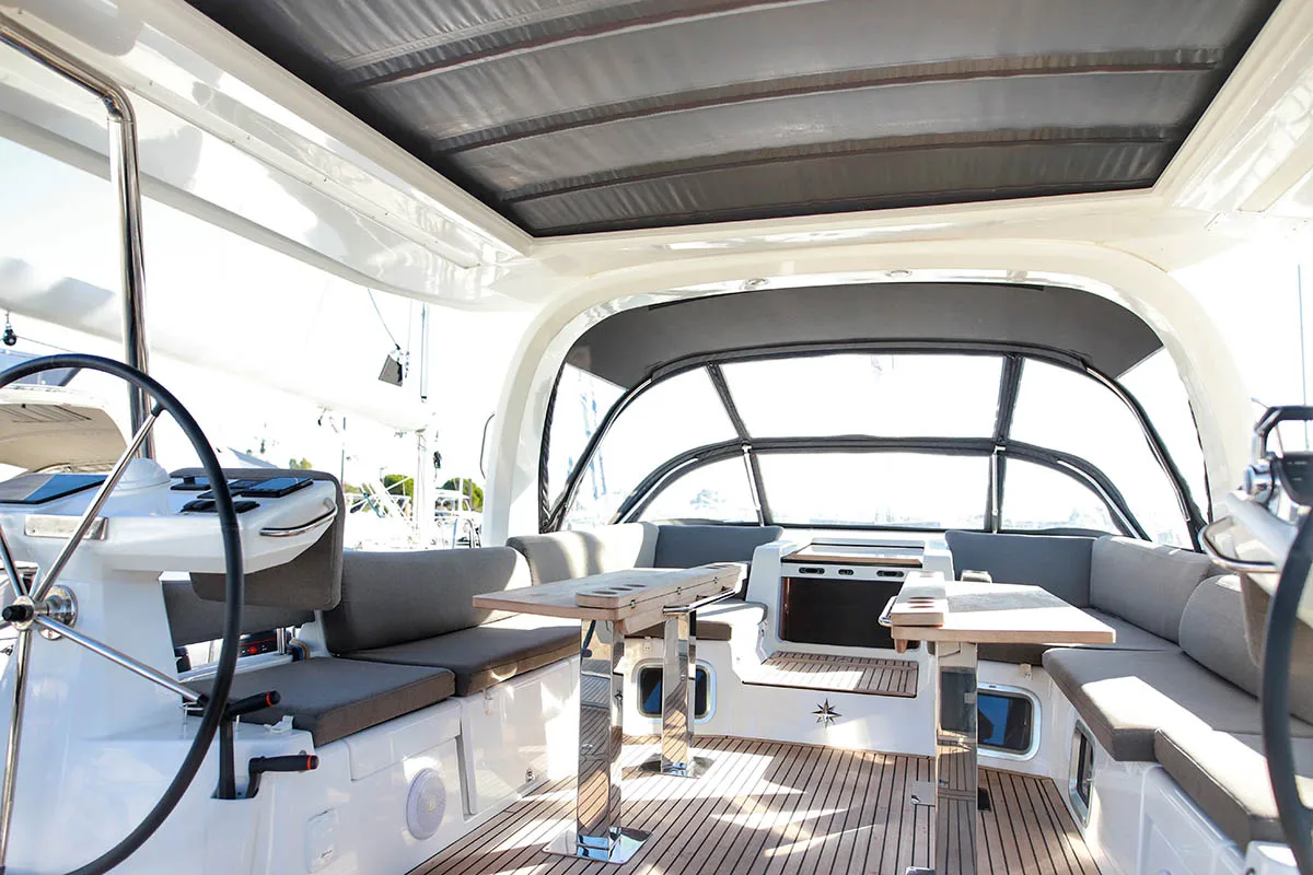 Lyra , a Jeanneau 60 sailboat at Athens, Greece