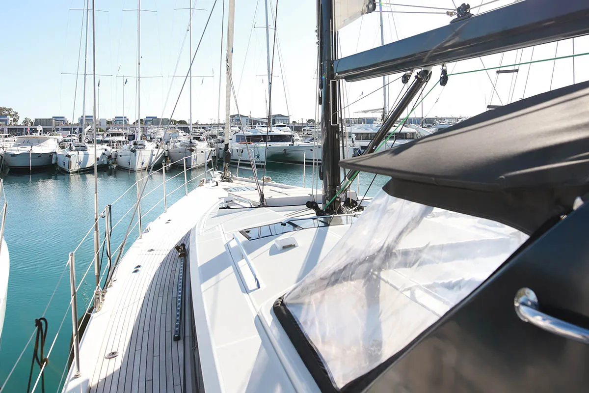 Lyra , a Jeanneau 60 sailboat at Athens, Greece