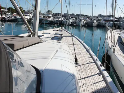 Lyra , a Jeanneau 60 sailboat at Athens, Greece