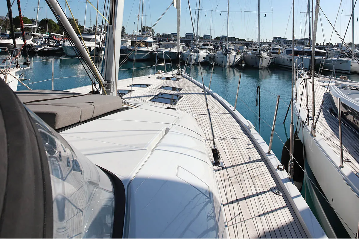 Lyra , a Jeanneau 60 sailboat at Athens, Greece