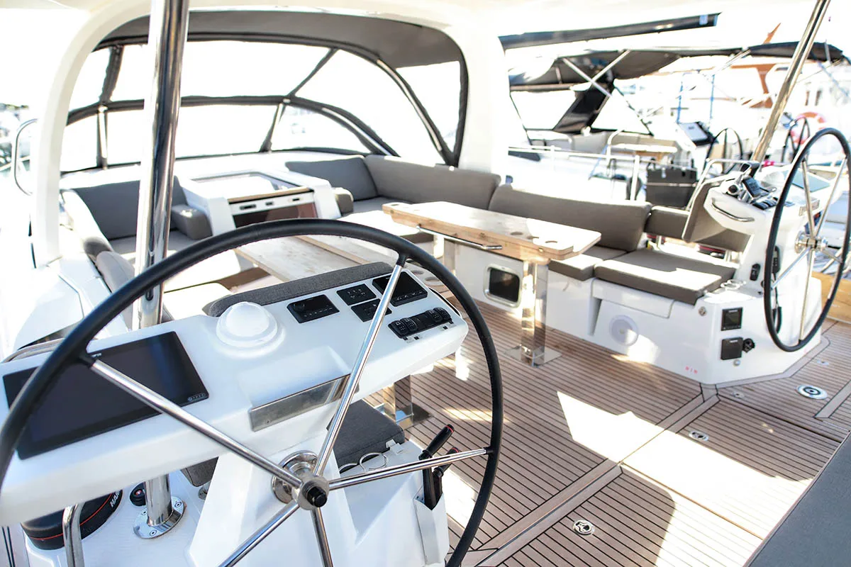 Lyra , a Jeanneau 60 sailboat at Athens, Greece