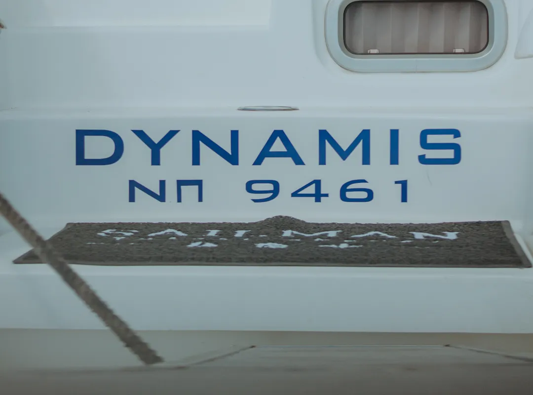 Salon of Dynamis, a Lagoon 420 catamaran at Sithonia, Greece