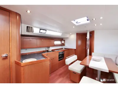 Galley of Gaia - Solar Panel, a Beneteau Oceanis 45 sailboat at Cannigione, Italy