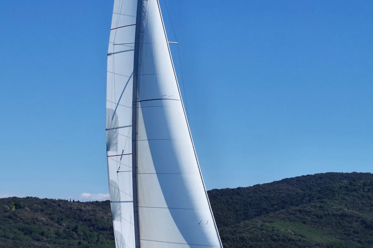 Exterior view of Gaia - Solar Panel, a Beneteau Oceanis 45 sailboat at Cannigione, Italy