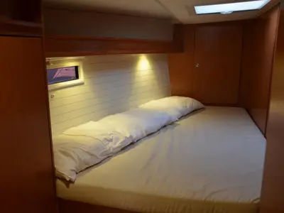 Cabin on Chiara F., a Bavaria Cruiser 45 sailboat at San Benedetto del Tronto, Italy