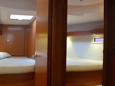 Cabin on Chiara F., a Bavaria Cruiser 45 sailboat at San Benedetto del Tronto, Italy