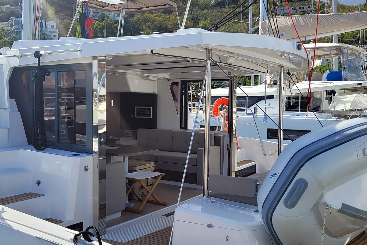 Seas the Day BVI, a Bali 4.2 catamaran at Road Town, British Virgin Islands