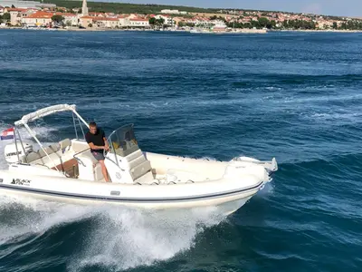 Black Fin, a Nuova Jolly Marine Black Fin RIB at Pirovac, Croatia
