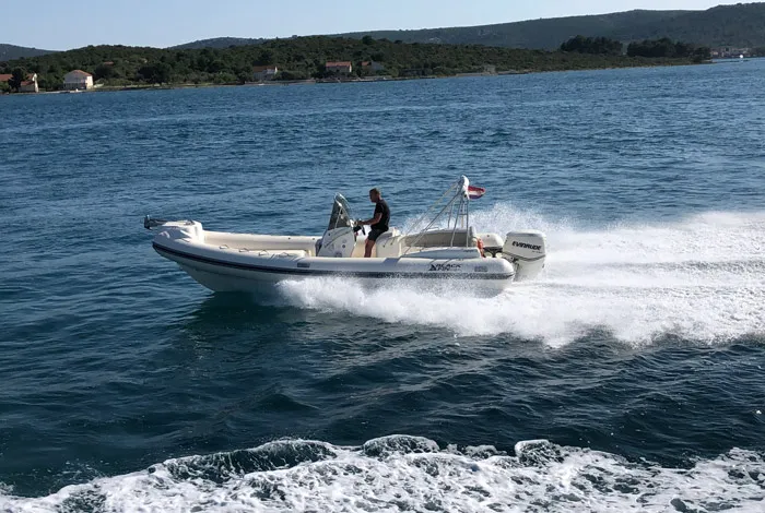 Black Fin, a Nuova Jolly Marine Black Fin RIB at Pirovac, Croatia