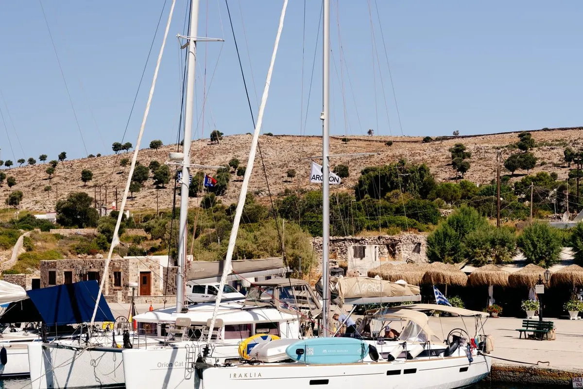 Iraklia, a Jeanneau Sun Odyssey 479 sailboat at Kos, Greece