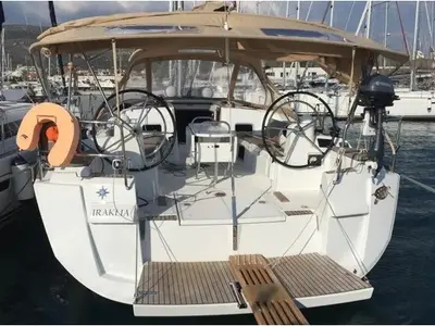 Iraklia, a Jeanneau Sun Odyssey 479 sailboat at Kos, Greece