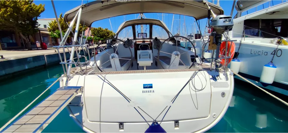 Sake, a Bavaria Cruiser 41 sailboat at Volos, Greece