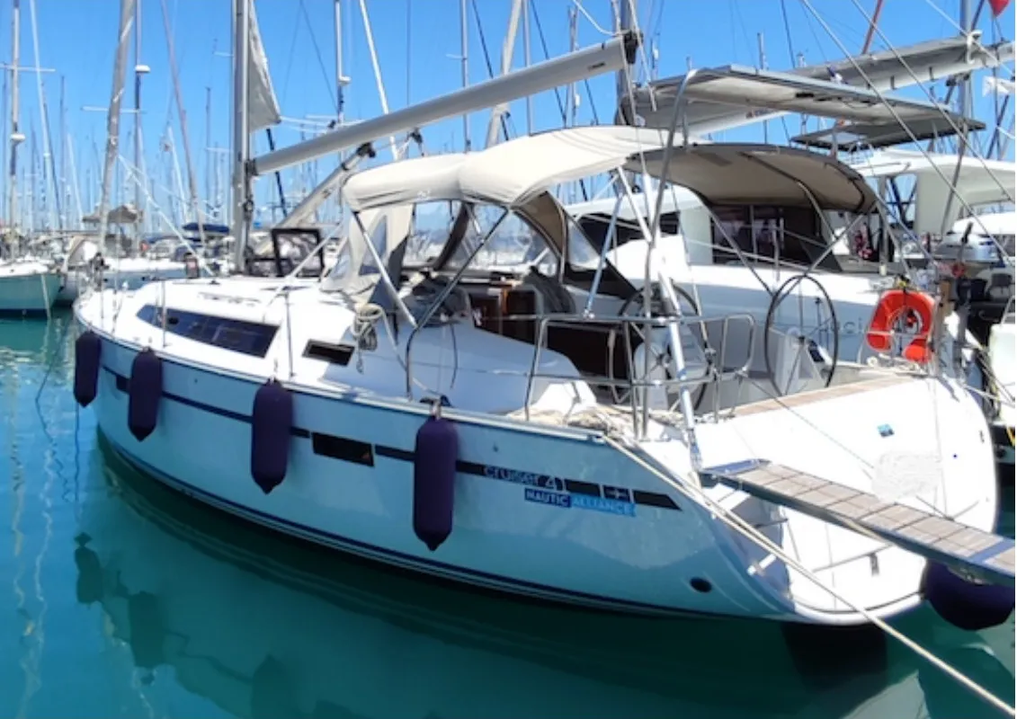 Sake, a Bavaria Cruiser 41 sailboat at Volos, Greece