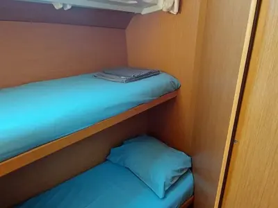 Cabin on Madeleine, a Jeanneau 53 sailboat at San Miguel de Abona, Spain