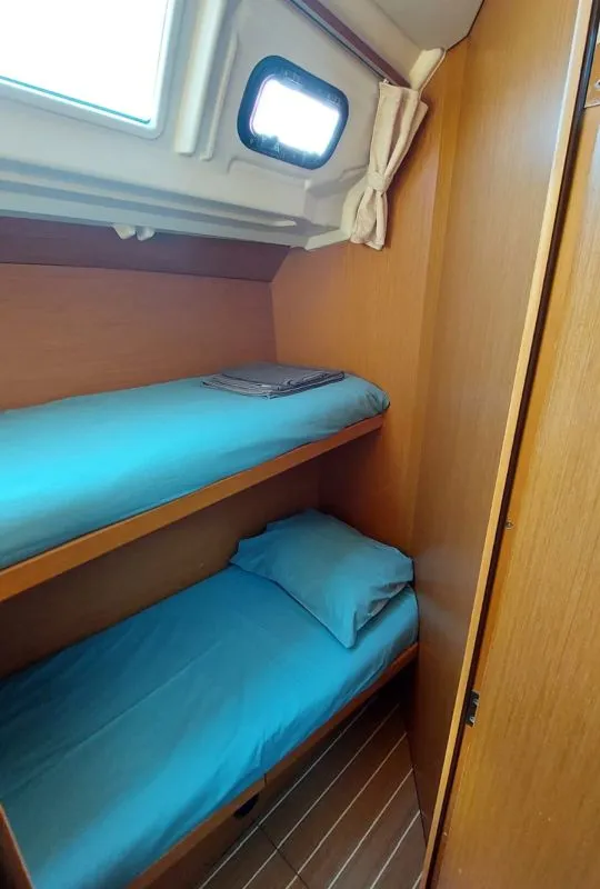 Cabin on Madeleine, a Jeanneau 53 sailboat at San Miguel de Abona, Spain