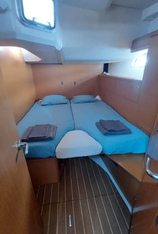 Cabin on Madeleine, a Jeanneau 53 sailboat at San Miguel de Abona, Spain