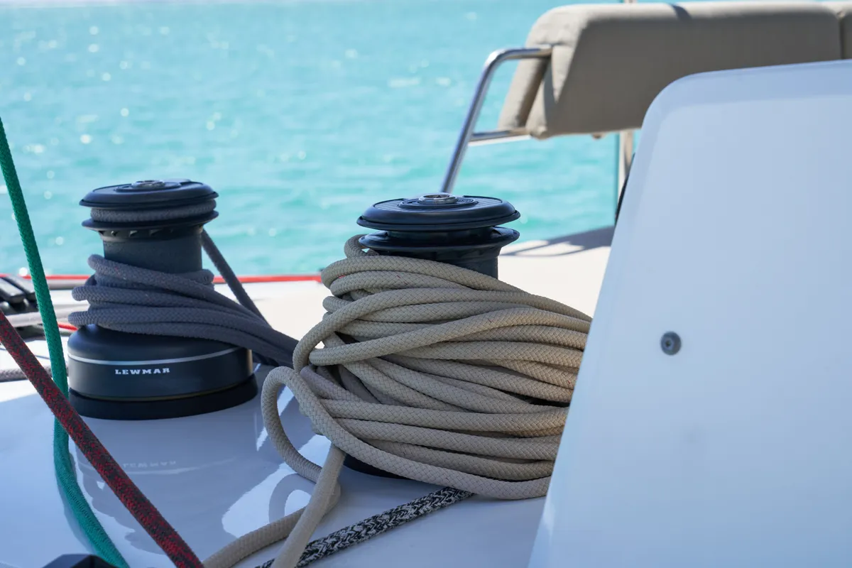 Sea Spirit III, a Nautitech 46 Fly catamaran at Grande Rivière Noire VCA, Mauritius