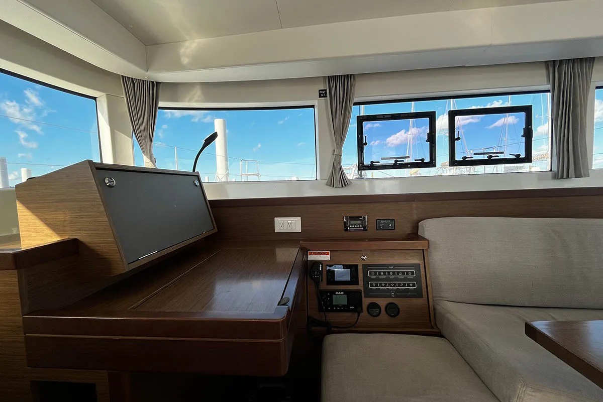 Lady Birgith , a Lagoon 40 catamaran at Central Abaco, Bahamas