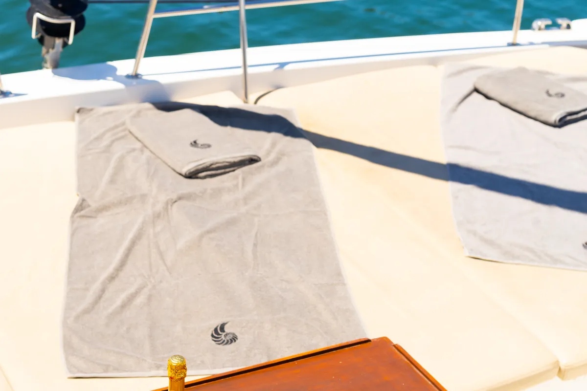 Stelina, a Bali 4.8 catamaran at Preveza, Greece