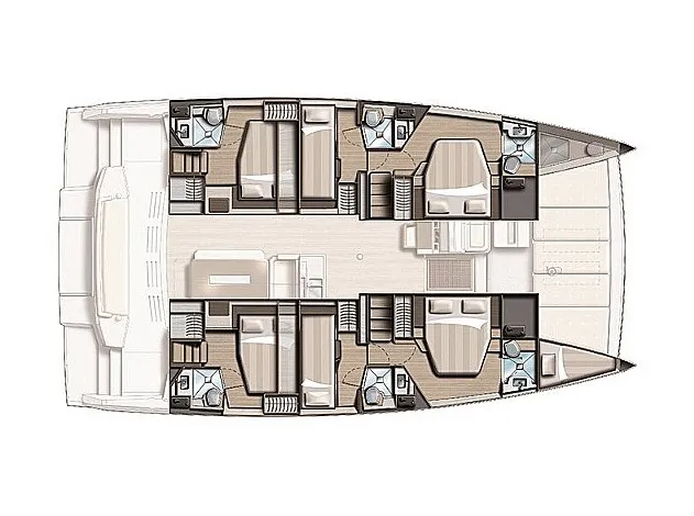 Stelina, a Bali 4.8 catamaran at Preveza, Greece