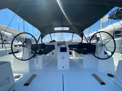 Lornia, a Jeanneau Sun Odyssey 440 sailboat at Fethiye, Turkey