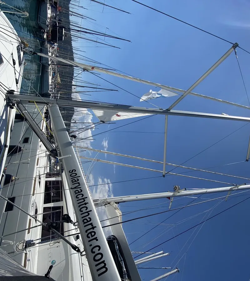 Lornia, a Jeanneau Sun Odyssey 440 sailboat at Fethiye, Turkey