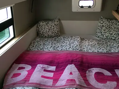 Cabin on Hygge, a Nautitech 40 Open catamaran at Llucmajor, Spain