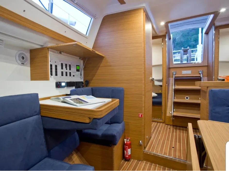 Salon of Aurora, a Elan Impression 35 sailboat at Pula, Croatia