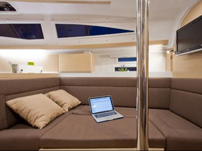 Salon of Aurora, a Elan Impression 35 sailboat at Pula, Croatia