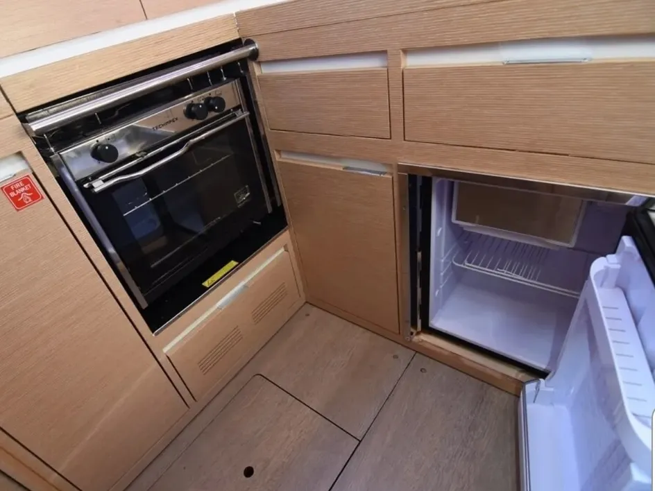 Galley of Aurora, a Elan Impression 35 sailboat at Pula, Croatia
