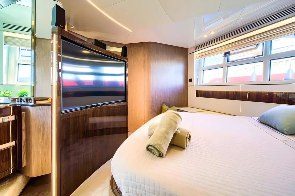 Cabin on Mudita, a Azimut S7 motor yacht at Podstrana - Miljevac, Croatia