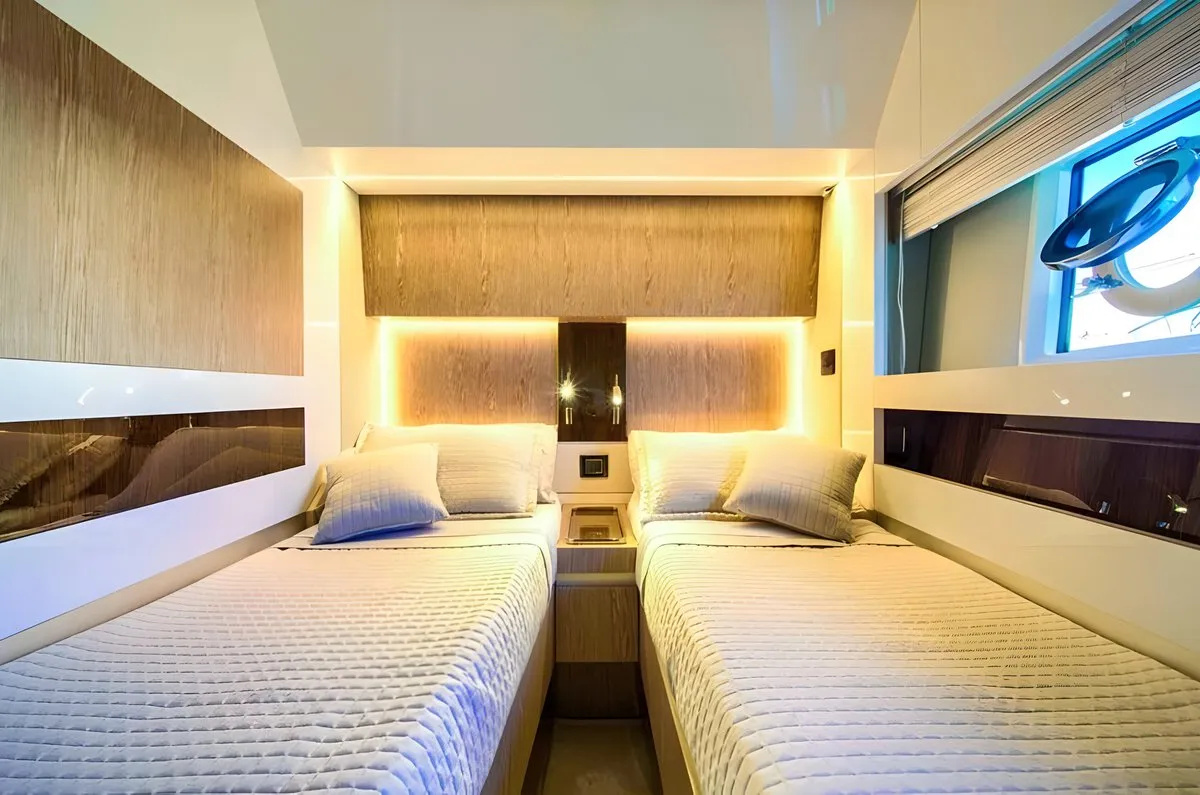 Cabin on Mudita, a Azimut S7 motor yacht at Podstrana - Miljevac, Croatia