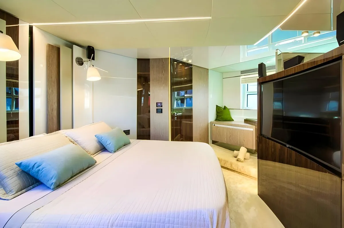 Cabin on Mudita, a Azimut S7 motor yacht at Podstrana - Miljevac, Croatia