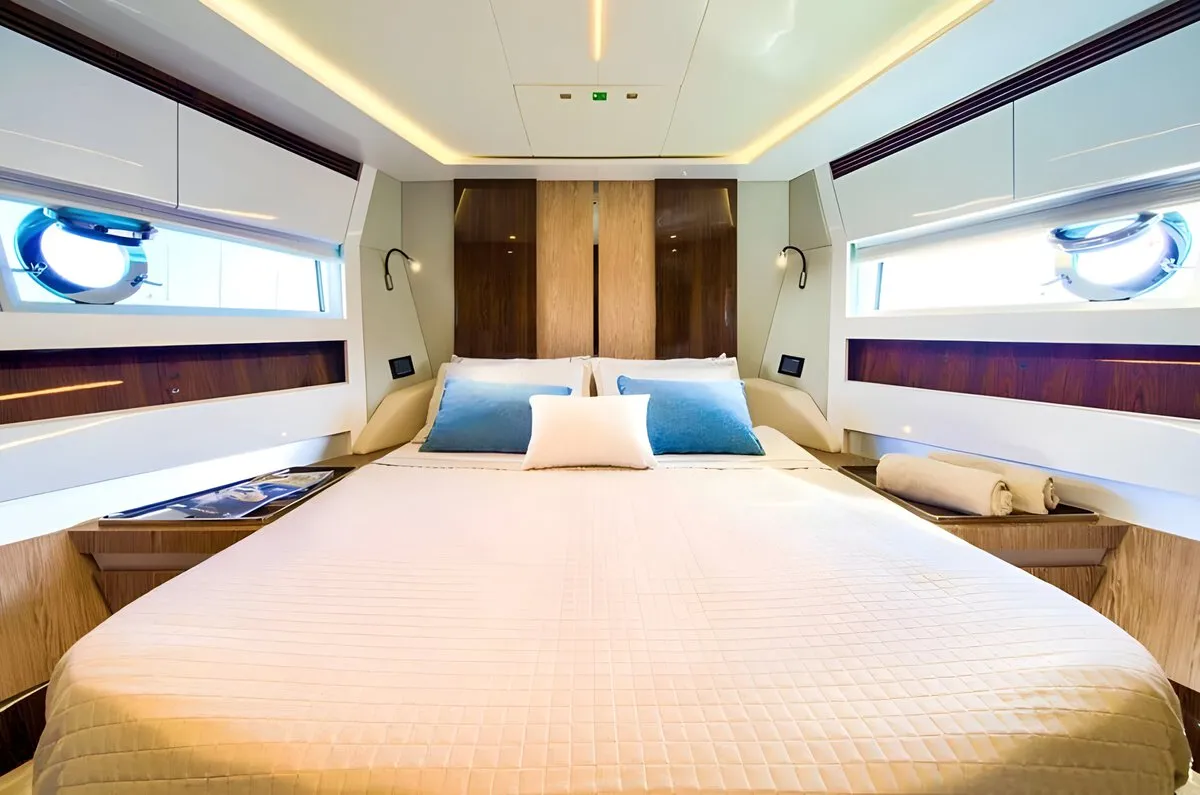 Cabin on Mudita, a Azimut S7 motor yacht at Podstrana - Miljevac, Croatia