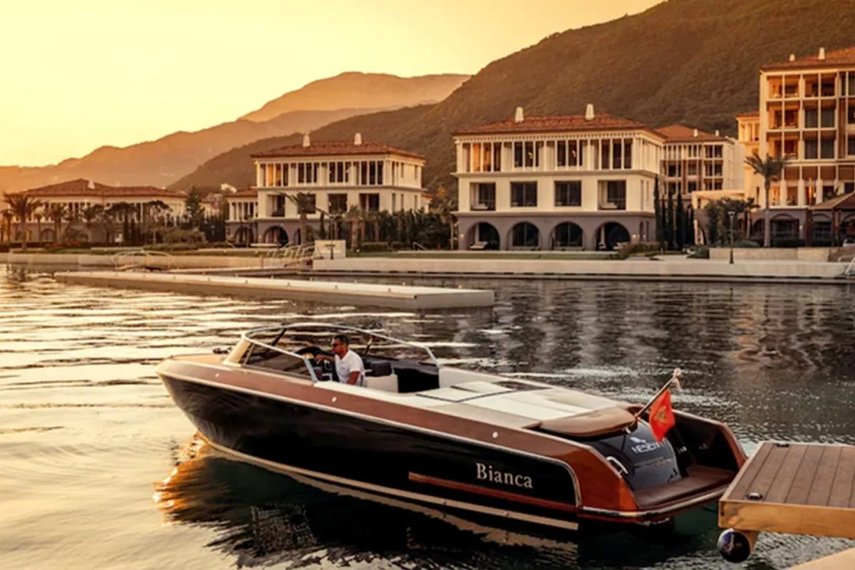 Exterior view of Bianca, a Gulet Motorboat motorboat at Herceg Novi, Montenegro
