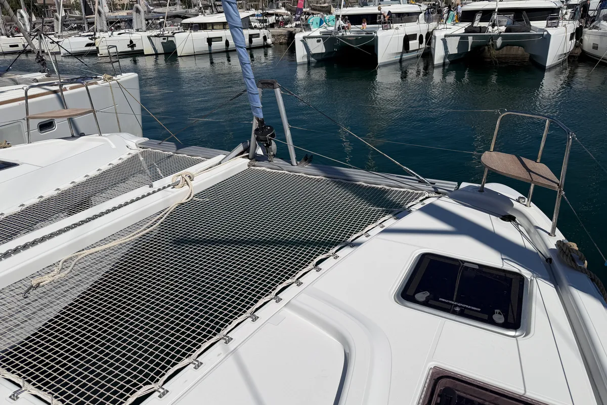 DSCHUBBA, a Lagoon 38 - 3 + 2 cab. catamaran at Athens, Greece