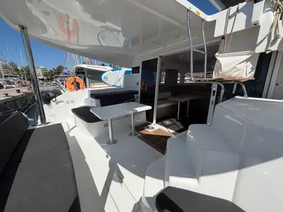 DSCHUBBA, a Lagoon 38 - 3 + 2 cab. catamaran at Athens, Greece