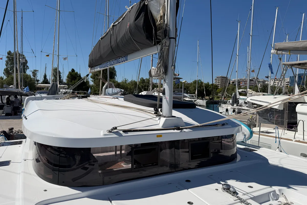 DSCHUBBA, a Lagoon 38 - 3 + 2 cab. catamaran at Athens, Greece