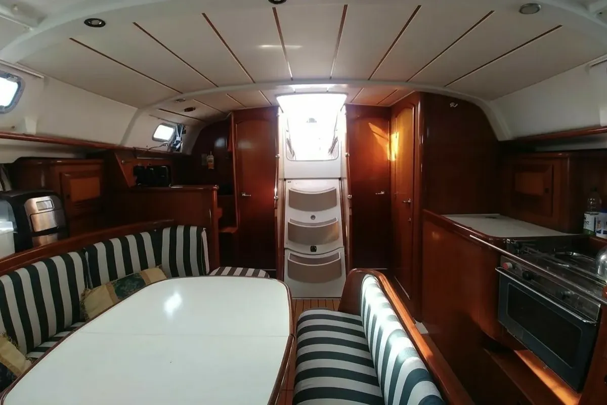 Rota, a Beneteau Oceanis 411 sailboat at Sami, Greece