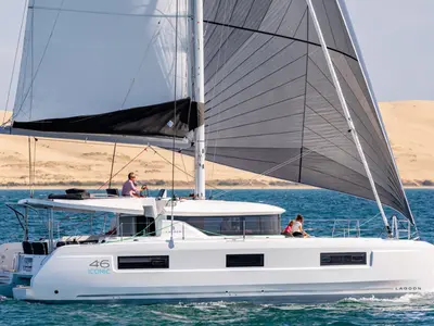 NEW-27, a Lagoon 38 catamaran at Pointe-à-Pitre, France