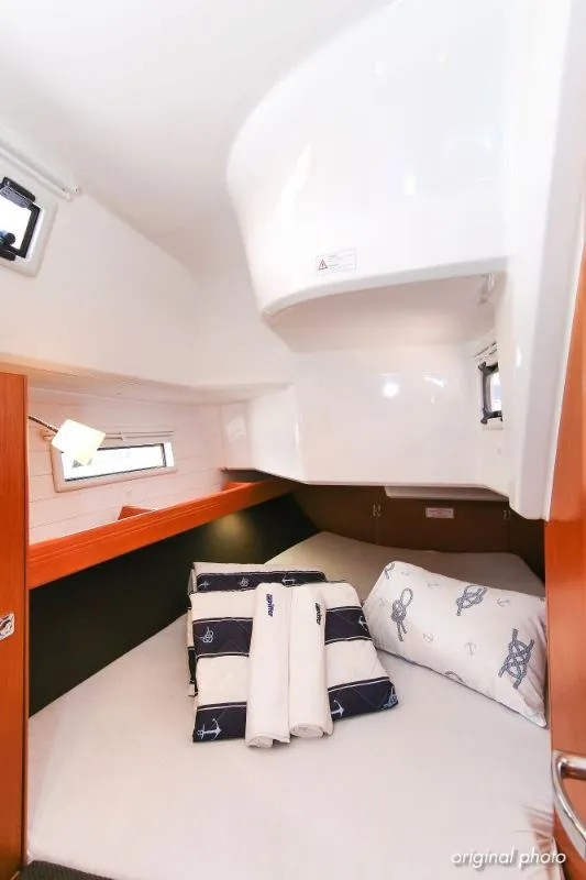 Cabin on Hang Loose, a Bavaria Cruiser 37 sailboat at Grad Trogir, Croatia