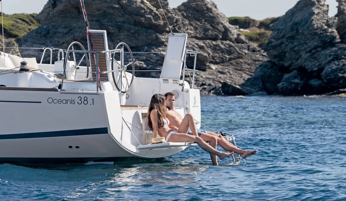 Exterior view of Simple Minds, a Beneteau Oceanis 38.1 sailboat at Grad Biograd na Moru, Croatia