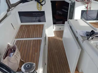FUNKY ONE, a Jeanneau Sun Odyssey 440 sailboat at Kontokali, Greece