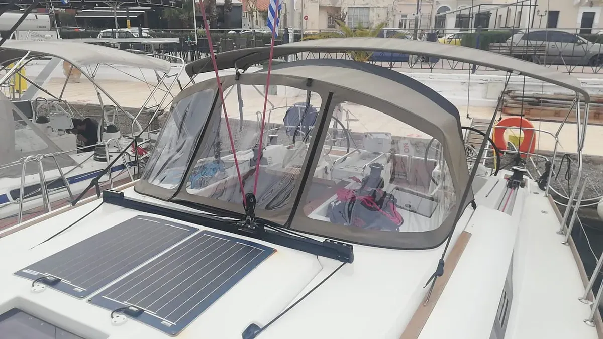 Tessie, a Jeanneau Sun Odyssey 439 sailboat at Volos Municipality, Greece
